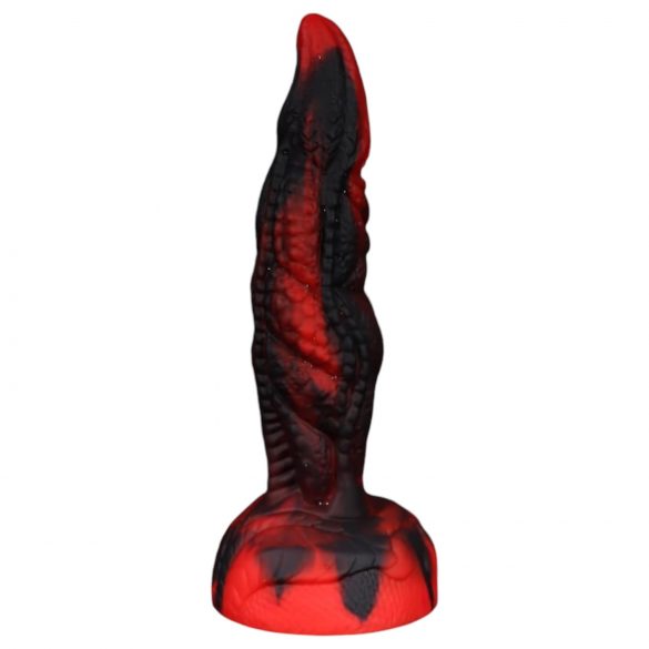 OgazR Hell Dong: 20 cm urajauritun dildo, musta-punainen