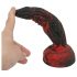 OgazR Hell Dong: 20 cm urajauritun dildo, musta-punainen