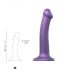 Strap-on-me Metallic Shine M - ihon ystävällinen dildo (metallinen violetti)