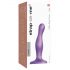 Strap-on-me Kurvikas S - aaltoileva, jalustallinen dildo (violetti)