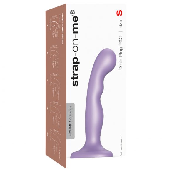 Strap-on-me P&G S - zahnuté dildo s nožičkami (fialové)