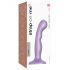 Strap-on-me P&G S - kaareva jalustallinen dildo (violetti)