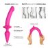 / Strap-on-me Swith Puoli-Realistinen XXL - 2in1 dildo (vaaleanpunainen)