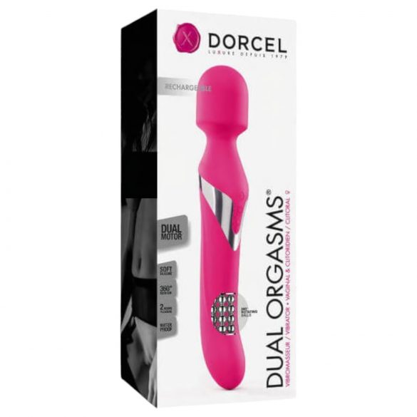 Dorcel Dual Orgasms - ladattava 2in1 vibraattori (pinkki)