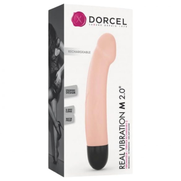 Dorcel Real Vibraatio M 2.0 - ladattava vibraattori (luonnollinen)