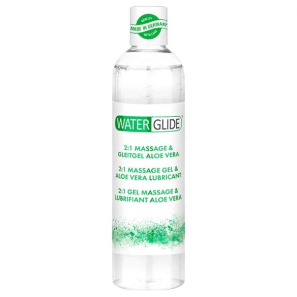 Waterglide 2in1 - aloe vera liukuvoide ja hierontageeli (300 ml)