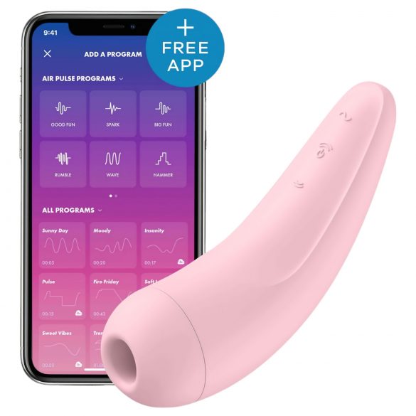 Satisfyer Curvy 2+ älykäs klitoriskiihotin (pinkki)