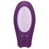 Satisfyer Double Joy - älykäs, vedenkestävä parivibraattori (violetti)