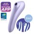 Satisfyer Dual Pleasure - älykäs 2in1 vibraattori (liila)