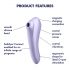 Satisfyer Dual Pleasure - chytrý 2v1 bezdotykový stimulátor a vibrátor (fialový)