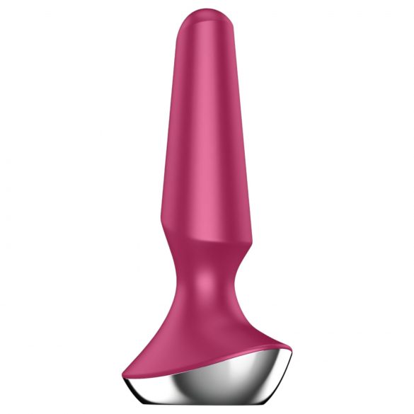 Satisfyer Plug-ilicious 2 - chytrý anální vibrátor (červený)