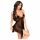 Penthouse Sweet Beast - babydoll s tangy (černé)  - M/L