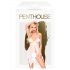 Penthouse Sweet Beast - ruusunen babydoll-setti (valkoinen)