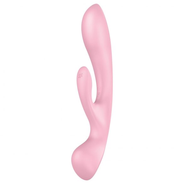 Satisfyer Triple Oh - ladattava klitorisvibraattori (pinkki)