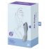 Satisfyer Curvy 3 - ilmavirtavibraattori 2-in-1 (harmaa)