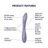 Satisfyer G-spot Flex 2 - ladattava, vedenpitävä G-pistevibraattori (violetti)