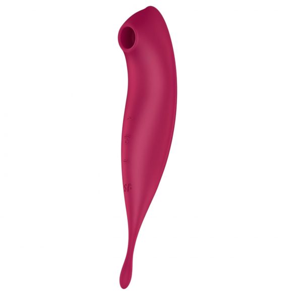 Satisfyer Twirling Pro - chytrý 2v1 klitorální vibrátor (červený)