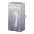 Satisfyer Dazzling Crystal 1 - Skleněné dildo s 2 konci (průhledné)