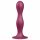 Satisfyer kaksipallo - imukuppi painotettu dildo (punainen)