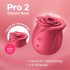 Satisfyer Pro 2 Rose Classic - stimulační přístroj pro klitoris s tlakovými vlnami (červený)