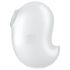 Satisfyer Cutie Ghost - akumulátorový, tlakový stimulátor klitorisu (bílý)