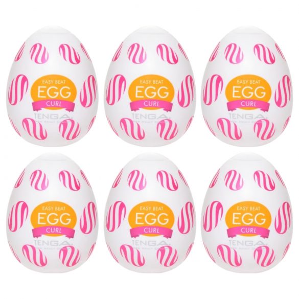 TENGA Egg Curl - nautintoa paketissa (6kpl)