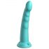 Dillio Slim Seven - kiinnittyvä stimulointidildo (20 cm) - turkoosi