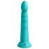 Dillio Slim Seven - kiinnittyvä stimulointidildo (20 cm) - turkoosi