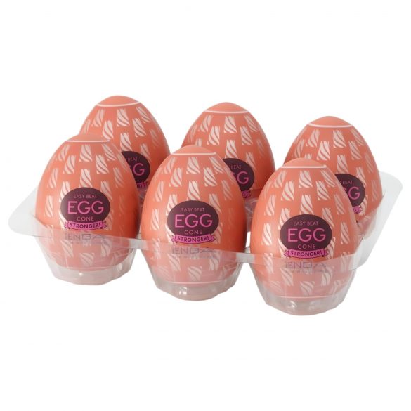 TENGA Egg Cone Stronger - Intohimon munat (6 kpl)