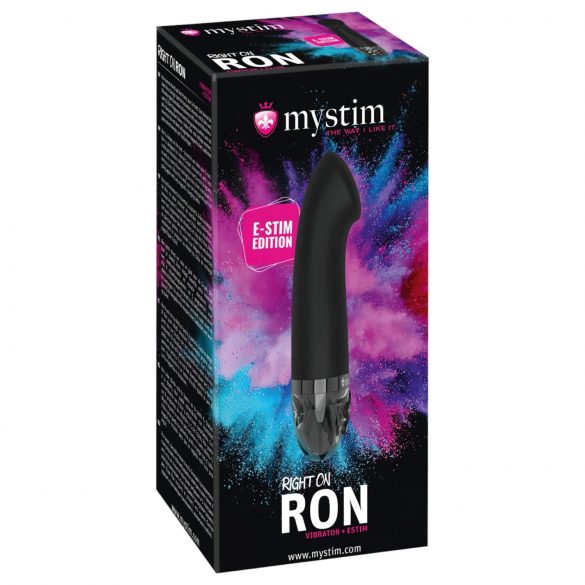 mystim Right on Ron E-Stim - musta G-piste vibraattori