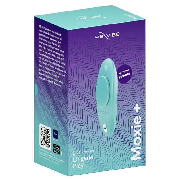 We-Vibe Moxie+ - rádiový, chytrý vibrátor na klitoris (tyrkysový)