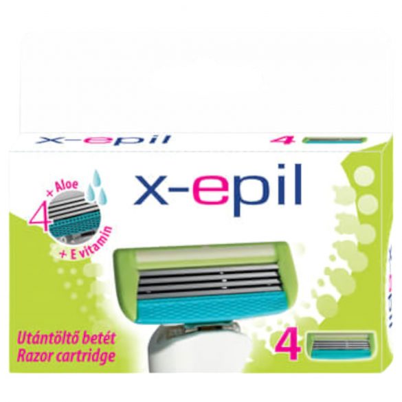 X-Epil - 4-teräinen naisten vaihtopää (4kpl)