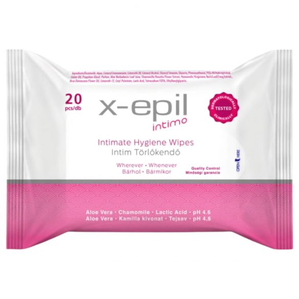 X-Epil Intimo - intiimipyyhkeet (20 kpl)