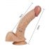 Lovetoy Real Extreme - G-piste-dildo - 21cm (luonnollinen)