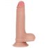 Lovetoy Nature Kaksikerroksinen Dildo - 18 cm (luonnollinen)