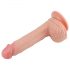 Lovetoy Luonnollinen dildo - imukupilla - 21cm (luonnollinen)