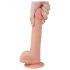 Lovetoy Luonnollinen dildo - imukupilla - 21cm (luonnollinen)