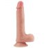 Lovetoy Luonnollinen - kaksikerroksinen aidontuntuinen dildo 20cm (nude)