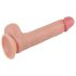 Lovetoy Luonnollinen - kaksikerroksinen aidontuntuinen dildo 20cm (nude)