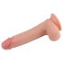 Lovetoy Luonnollinen - kaksikerroksinen aidontuntuinen dildo 20cm (nude)