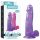 Jelly Studs - aidon tuntuinen dildo, 20cm (violetti)