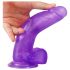 Jelly Studs - aidon tuntuinen dildo, 20cm (violetti)