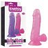 Lovetoy Jelly Studs - elämyksellinen realistinen dildo 15cm (pinkki)