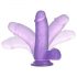 Lovetoy Jelly Studs - realistinen dildos - 15 cm (violetti)