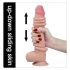 Lovetoy Sliding-Skin - kaksikerroksinen dildo - 23cm (luonnollinen)