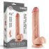 Lovetoy Sliding-Skin - kaksikerroksinen dildo - 23cm (luonnollinen)