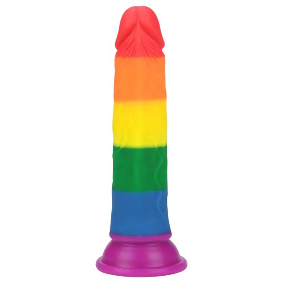 Lovetoy Prider - aidon tuntuinen dildo - 19cm (sateenkaari)