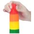 Lovetoy Prider - realistické dildo s varlaty - 20 cm (duhové)