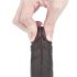 Lovetoy Sliding-Skin - kaksikerroksinen dildo - 18 cm (ruskea)