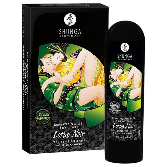 Shunga Musta Lootus - Unisex Stimuloiva Geeli (60 ml)